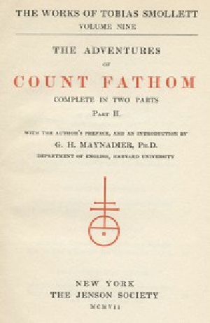 [Gutenberg 6760] • The Adventures of Ferdinand Count Fathom — Volume 02